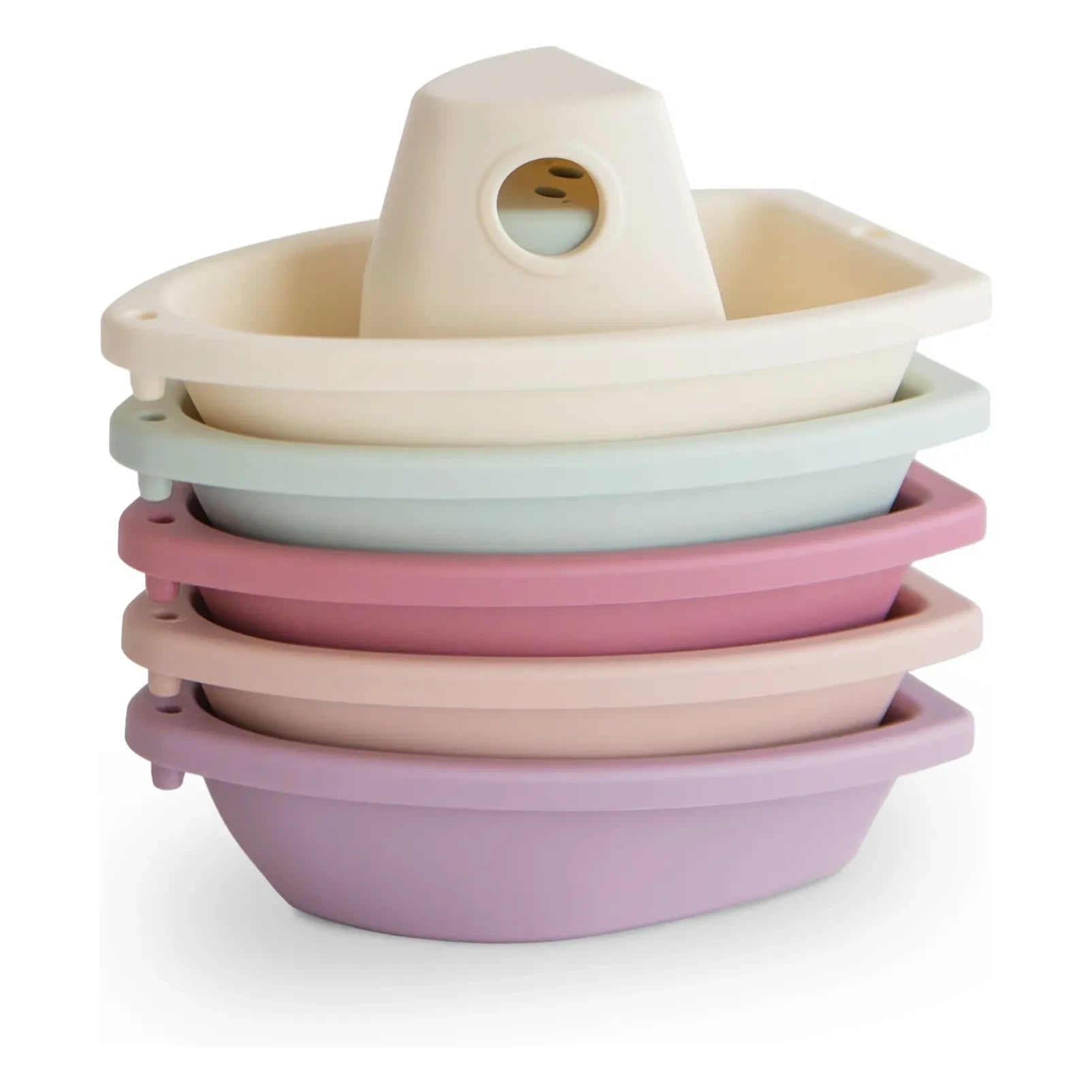 Mushie - Bath toys - 5-piece set | Pink