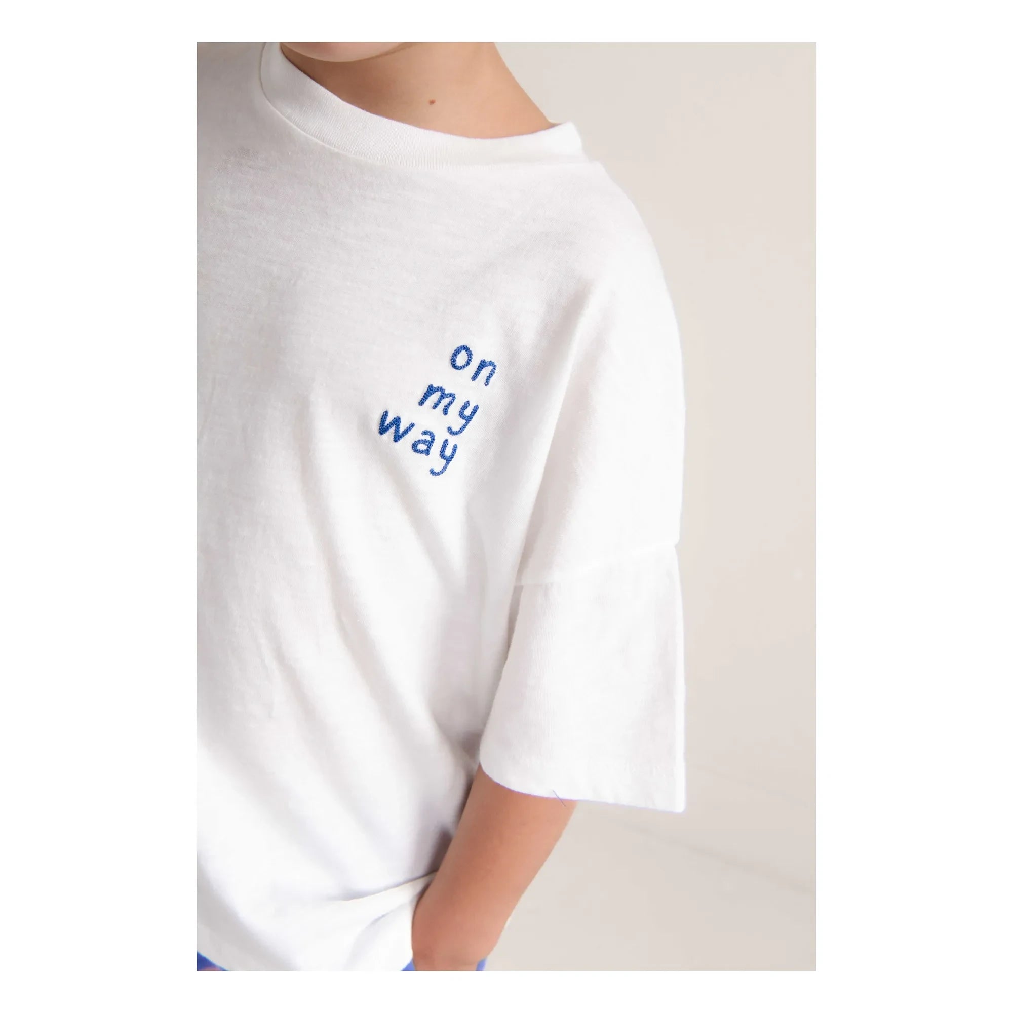 Jenest - Oversized T-Shirt Ben On my Way Organic Cotton | White