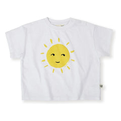Goldie + Ace - Exclusive Goldie+Ace x Smallable - Oversized Sun T-Shirt | White