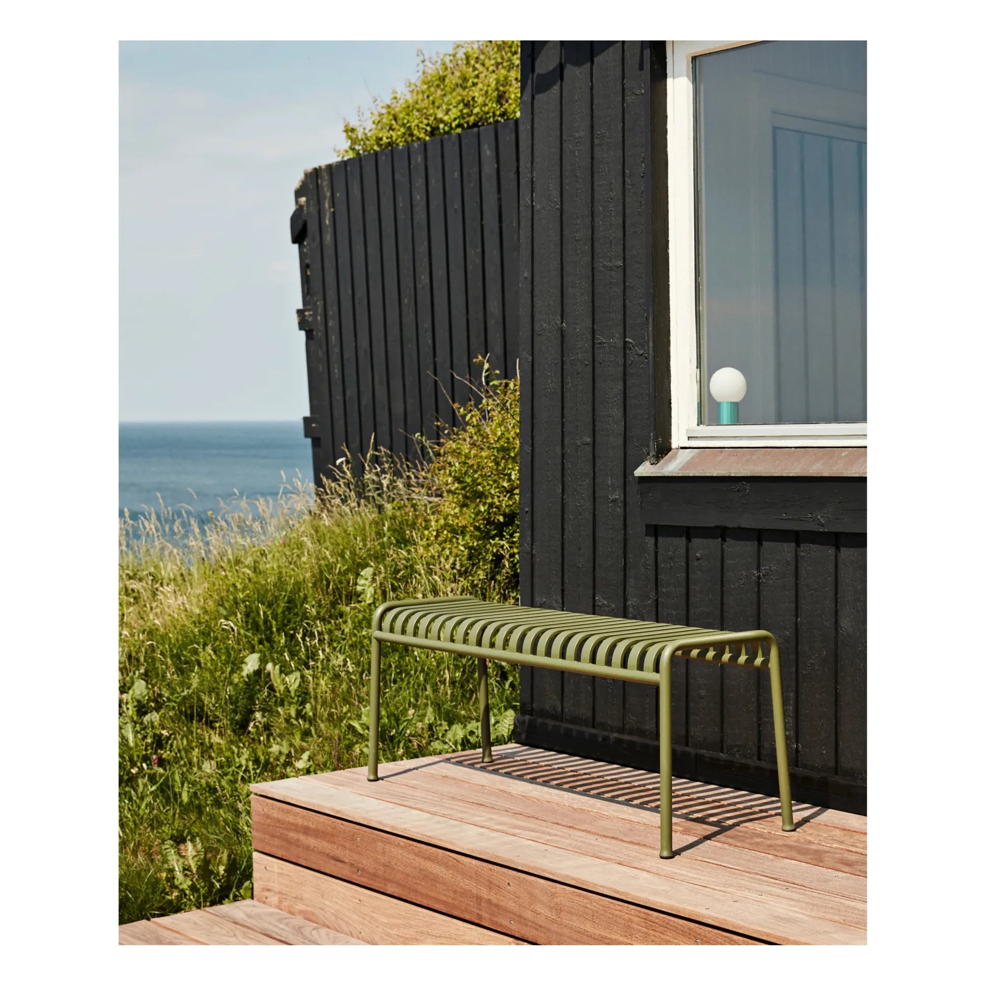 Hay - Palissade Bench Designed by Ronan and Erwan Bouroullec | Olive Green