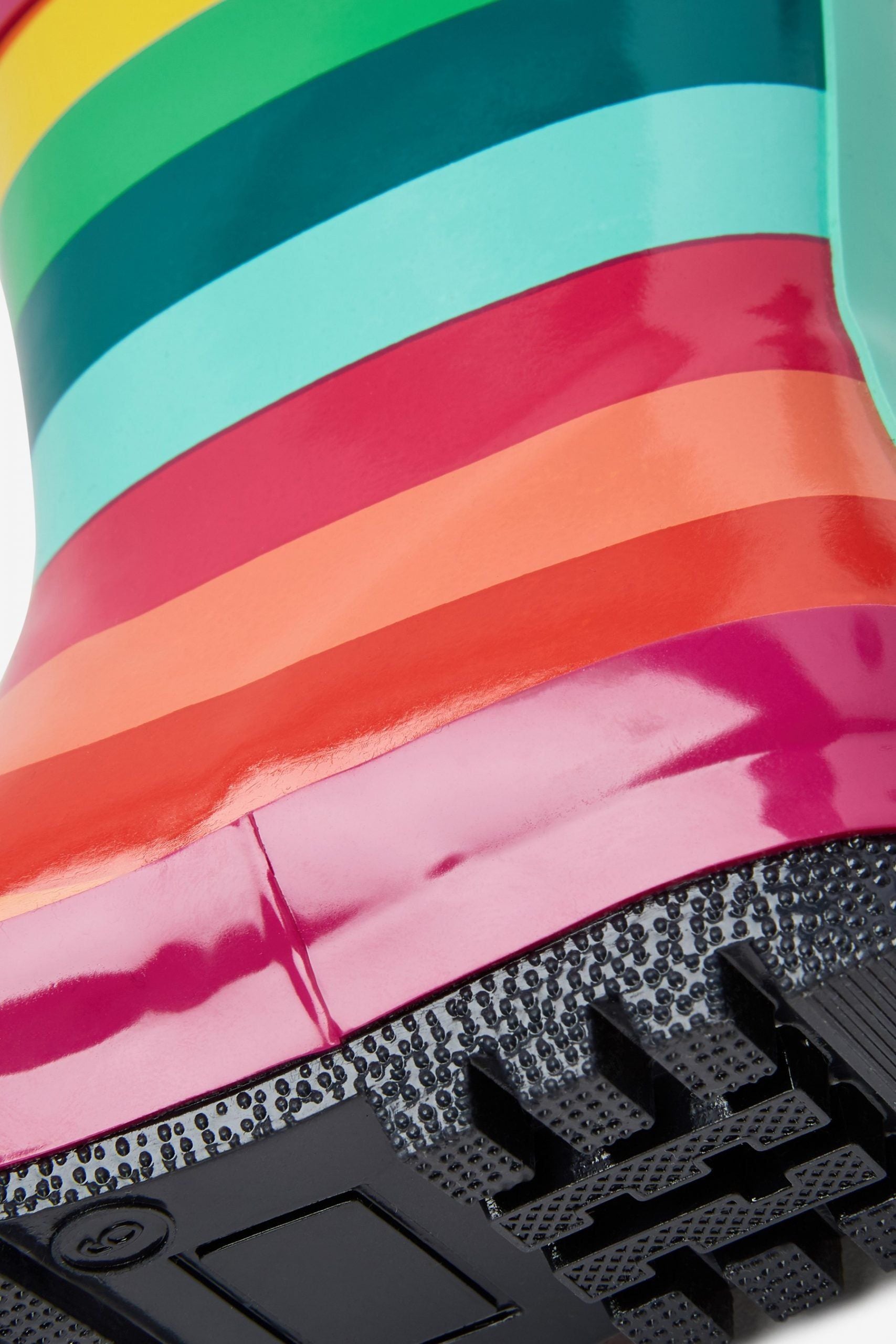 Dinossi - Kulplu Gökkuşağı Çocuk Yağmur ve Kışlık Çizmesi - 25.5-Dinossi