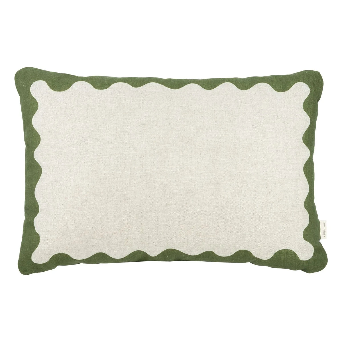 Nobodinoz - Vibes Rectangular Pillow - French Canvas | Green