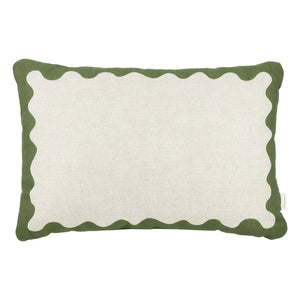 Nobodinoz - Vibes Rectangular Pillow - French Canvas | Green