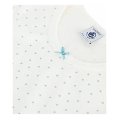 Petit Bateau - Heart Pajamas | White