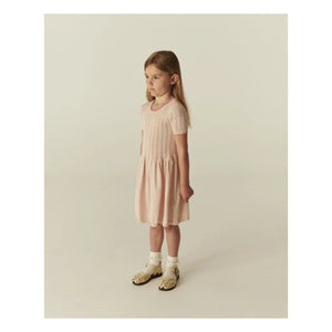 Copenhagen Colors - Pointelle Organic Cotton Mesh Dress | Peach
