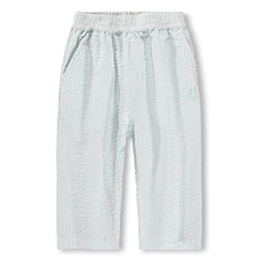 Molo - Sois Striped Organic Cotton Trousers | Light blue