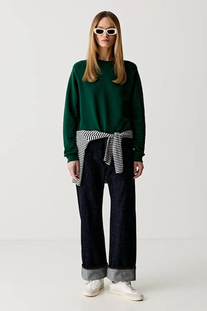 Marc O'Polo kadın pamuklu oversize sweatshirt
