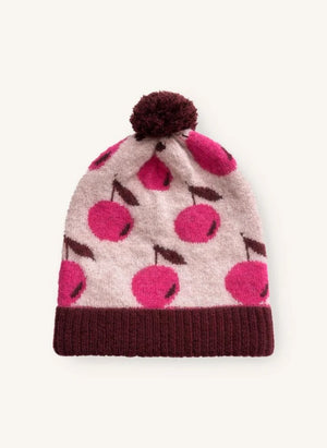 Fliink - Cherry Star Alpaca Wool Beanie | Pink
