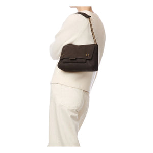 Jérôme Dreyfuss - Lulu M Croco Patterned Leather Bag | Brown