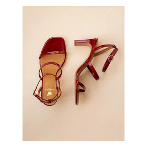 Bobbies - Casey Patent Leather Sandals | Cherry red