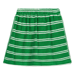 We Are Kids - Striped Organic Cotton Towel Marta Skirt | Green