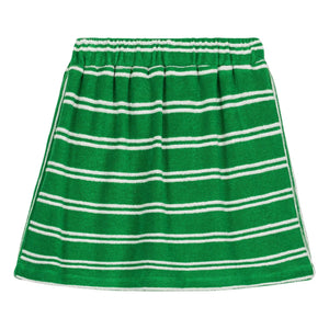 We Are Kids - Striped Organic Cotton Towel Marta Skirt | Green
