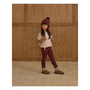 Rylee + Cru - Pointelle Leggings | Burgundy