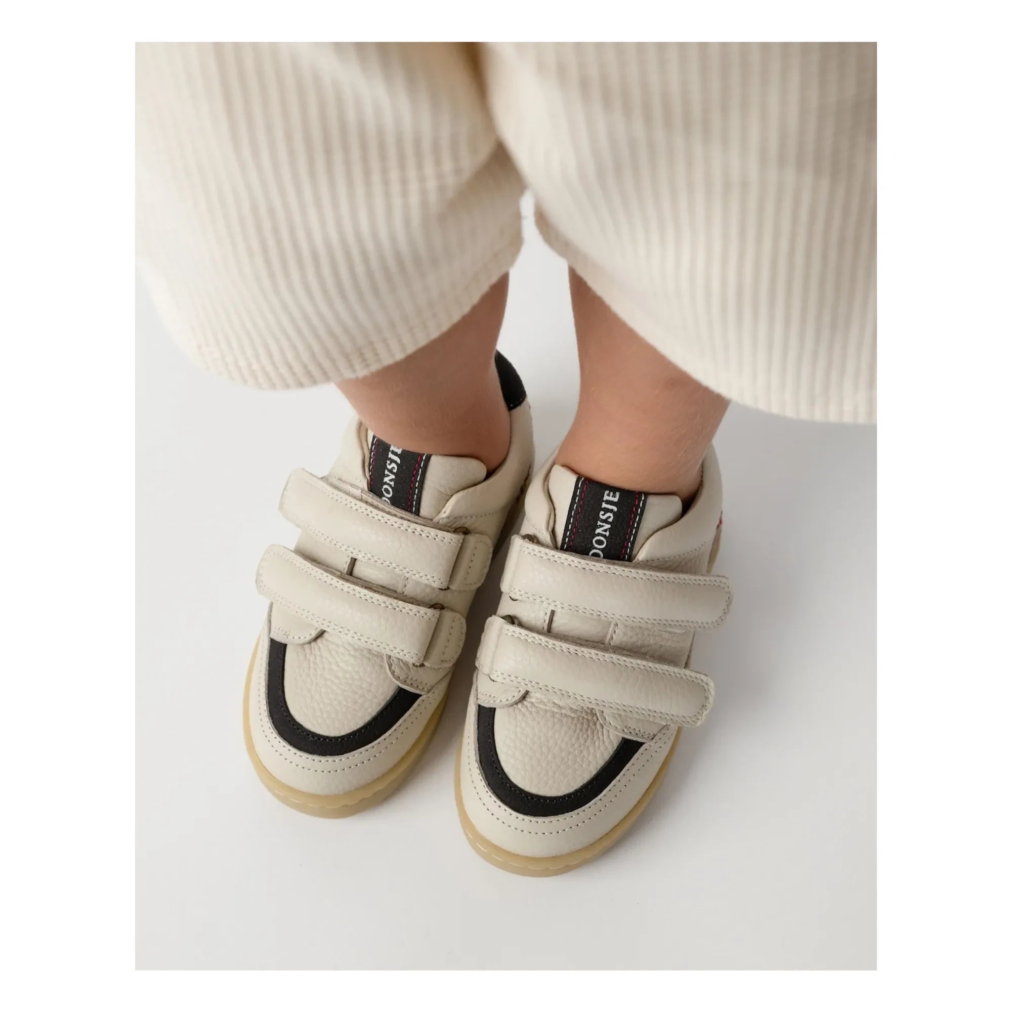 Donsje - Ronan Double Striped Sneakers | White