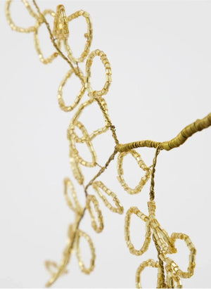 House Doctor - Pearl Leaf Christmas Decoration - Set of 3 | Gold