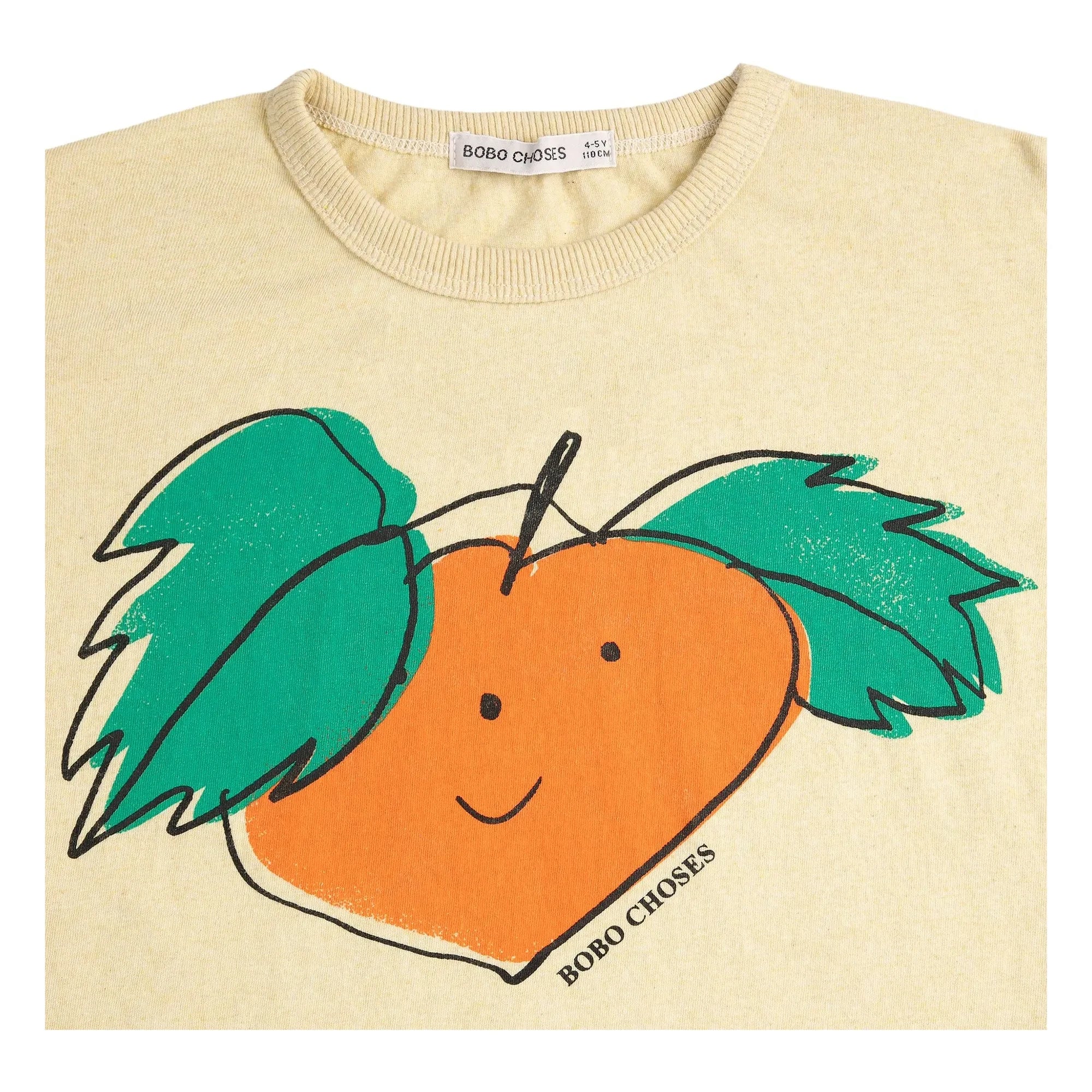 Bobo Choses - Orange Organic Cotton T-Shirt | Yellow