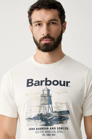 Barbour erkek pamuklu tişört Harbourside