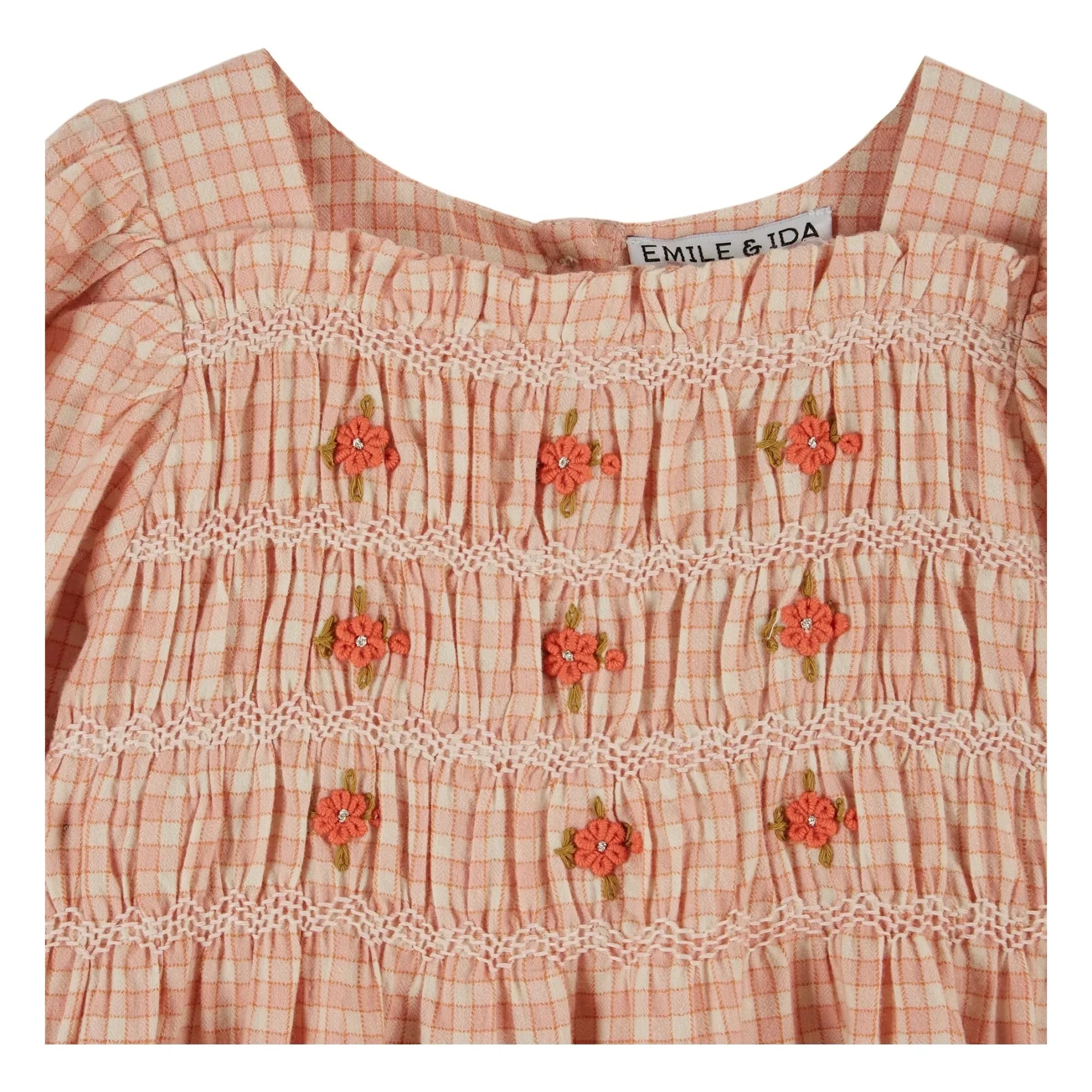 Emile et Ida - Pile-lined Girls' Dress | Pink