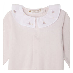 Bonpoint - Lintina Pointelle Organic Cotton Pajamas | Light Pink