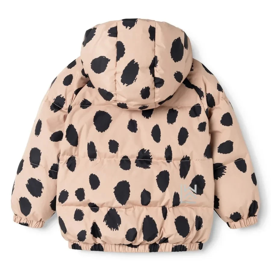 Liewood - Adelina Leopard Print Puffer Jacket Made From Recycled Fibers | Light Pink