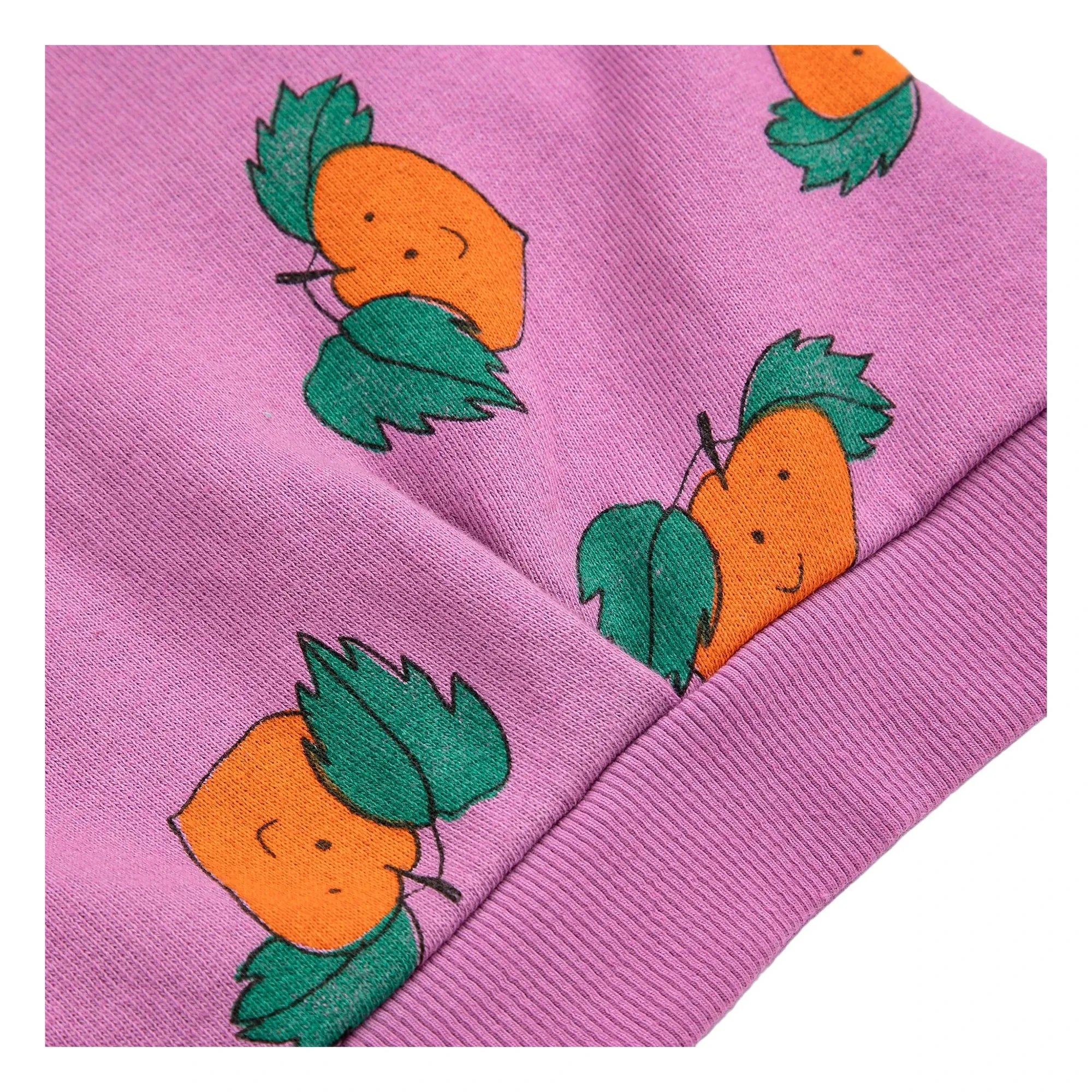 Bobo Choses - Purple Organic Cotton Sweat Crop Top