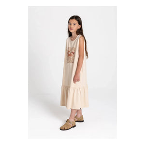 Hundred Pieces - Lyra Organic Cotton Sleeveless Dress | Cream