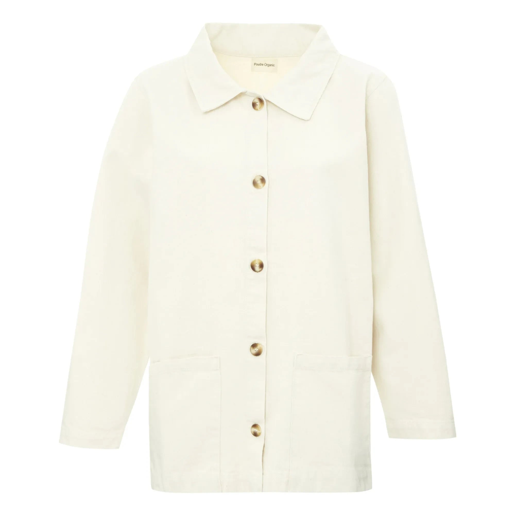 Poudre Organic - Glycine Denim Jacket - Women's Collection | Ecru