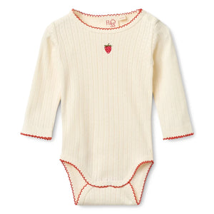 Flöss - Flora Pointelle Body | Krem