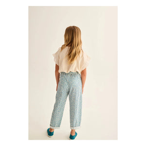 Cozmo - Bella Leopard Pants | Turquoise