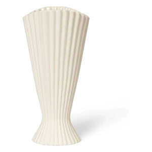 Ferm Living - Fıskiye Stoneware Vase | Broken White