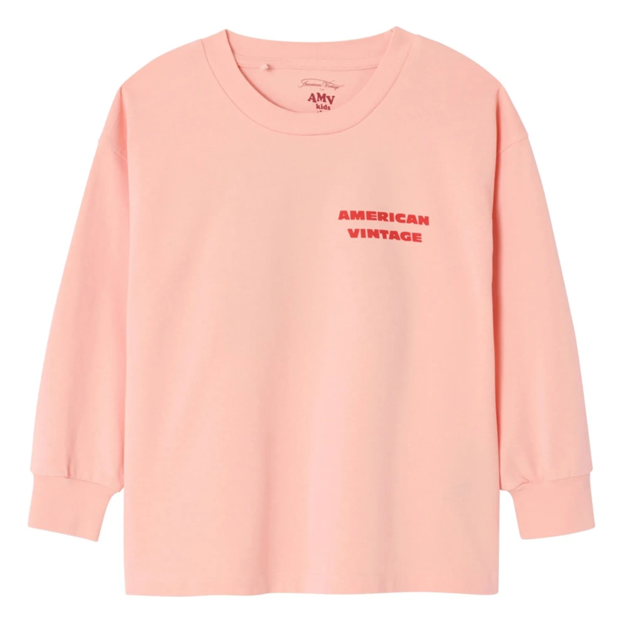 American Vintage - Fizvallay Long Sleeve T-Shirt The Kids Are All Right | Pale Pink