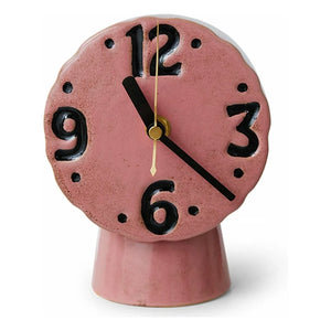 HKliving - Retro ceramic clock | Pink