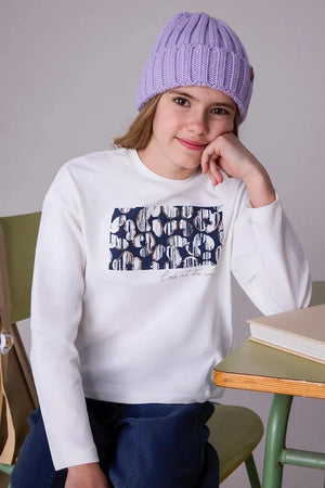 Mayoral Long-Sleeve Cotton Blouse