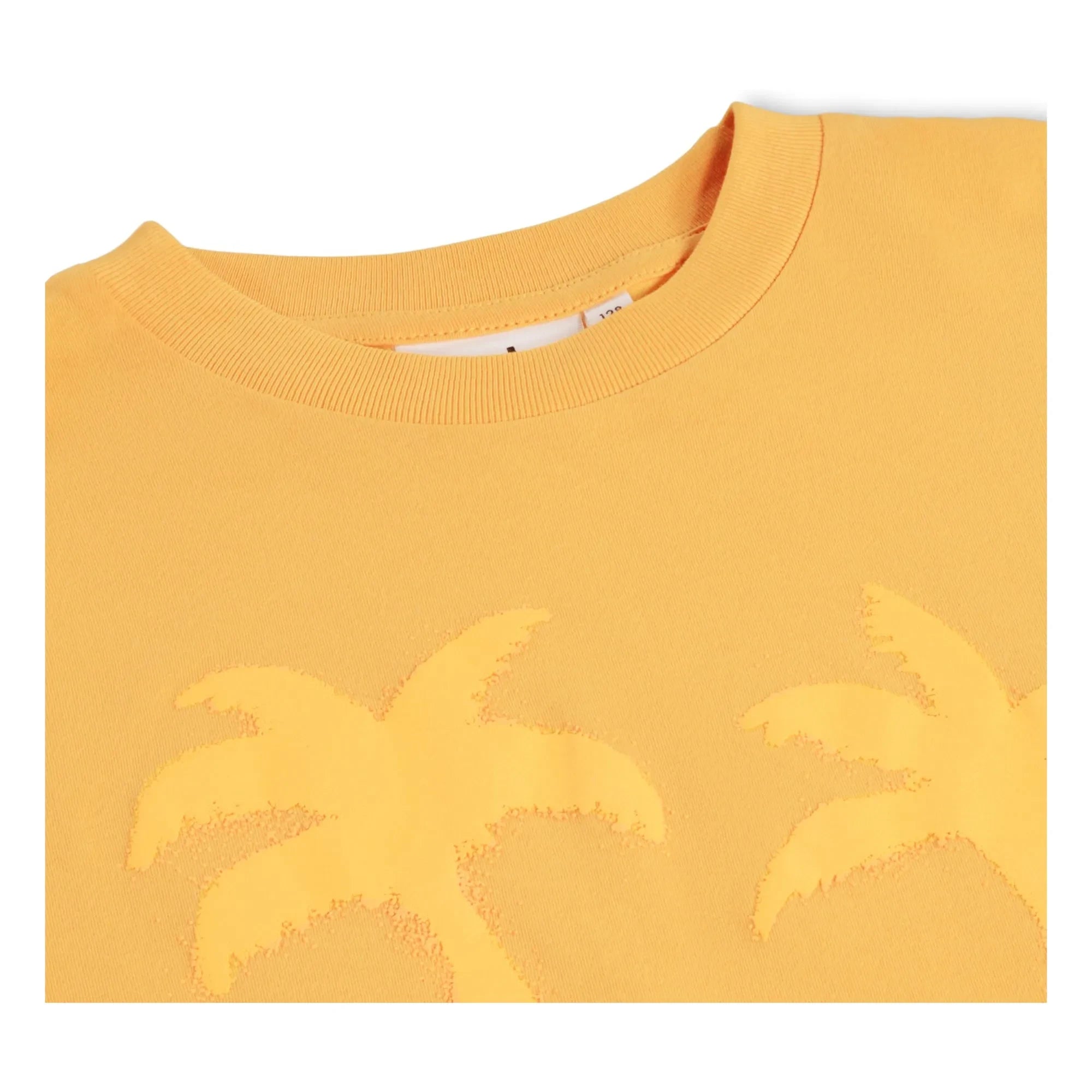 Molo - Riley Palm Smile Organic Cotton T-Shirt | Orange