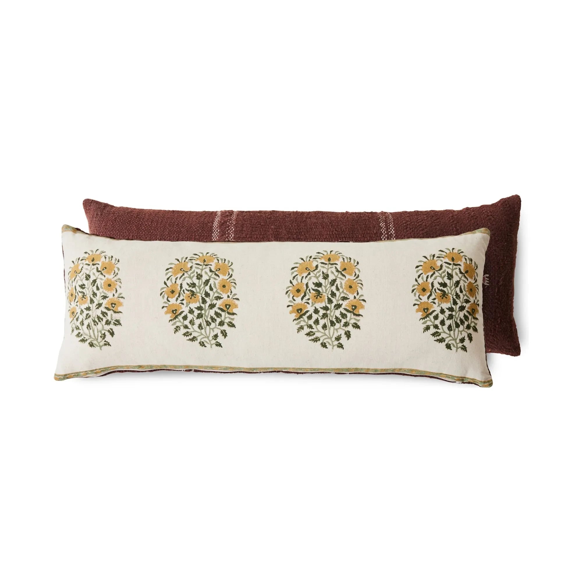 HKliving - Farmhouse Printed Cushion | Cream