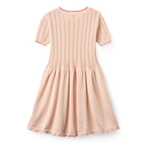 Copenhagen Colors - Pointelle Organic Cotton Mesh Dress | Peach