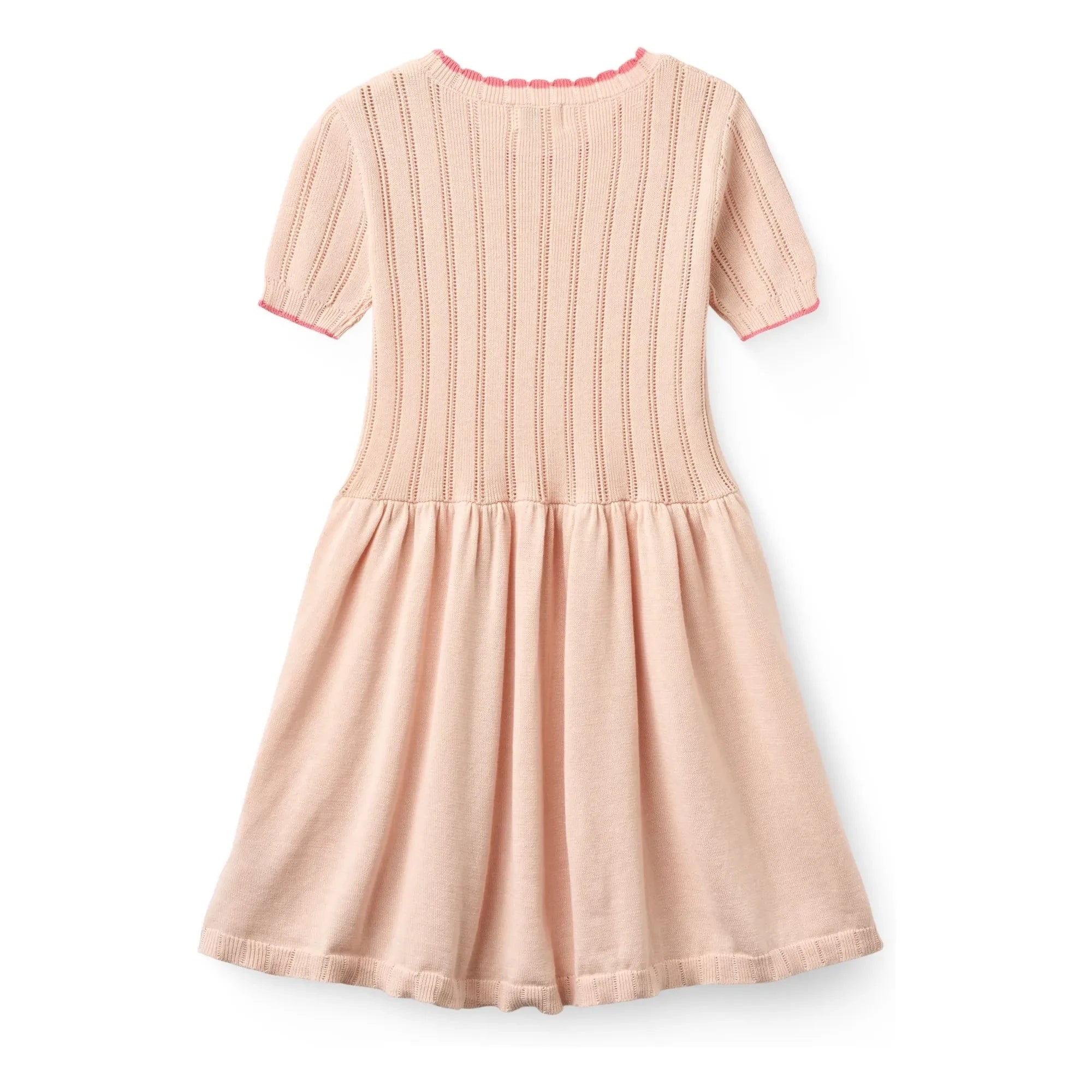Copenhagen Colors - Pointelle Organic Cotton Mesh Dress | Peach