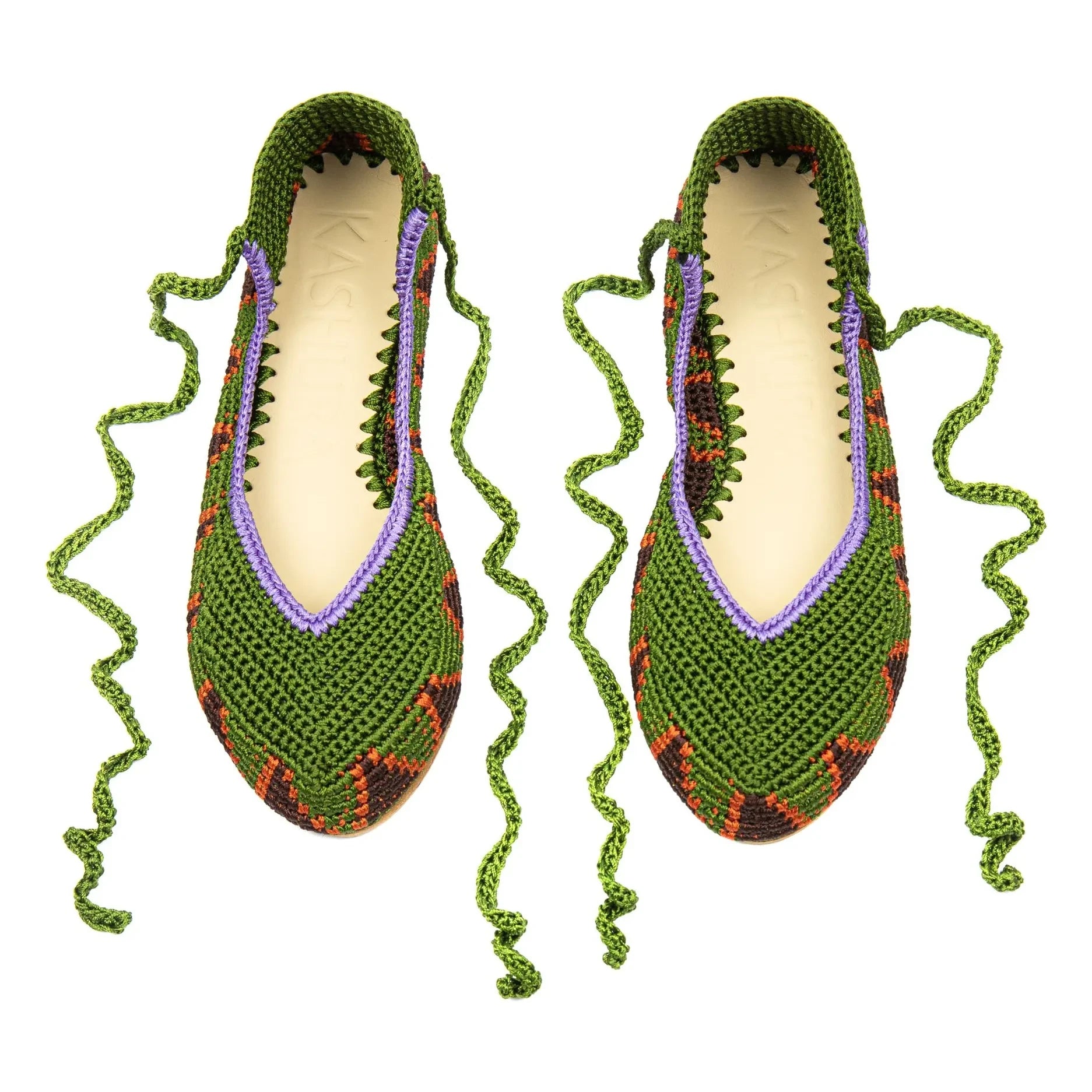 Kashura - High Ballerinas Olive Green | Olive Green
