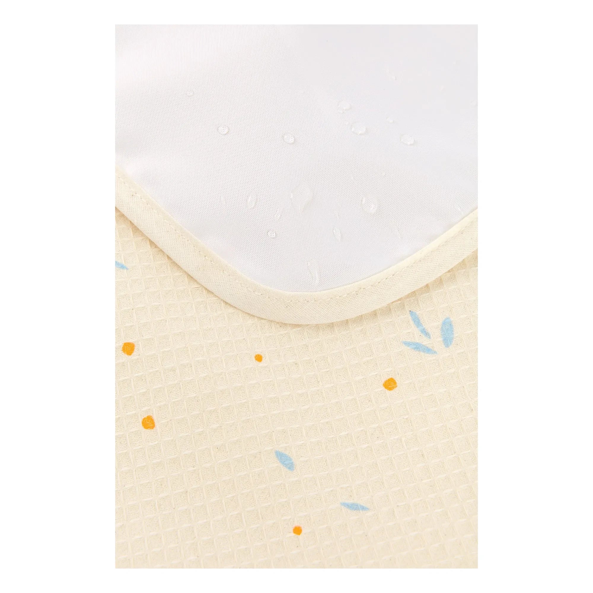 Nobodinoz - Travel Baby Changing Mat Mozart Opera Orange Cherries | Beige