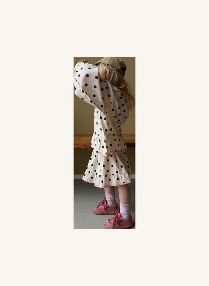 SISSEL EDELBO - Diana Pois Organic Cotton Skirt - Kids Collection | Cream