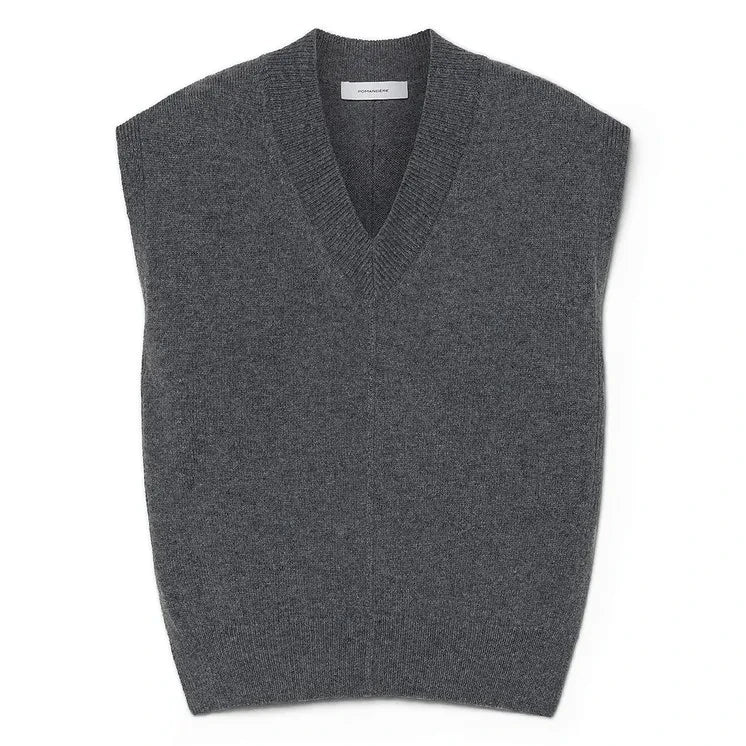 Pomandère - Wool and Cashmere Sweater | Heather Grey