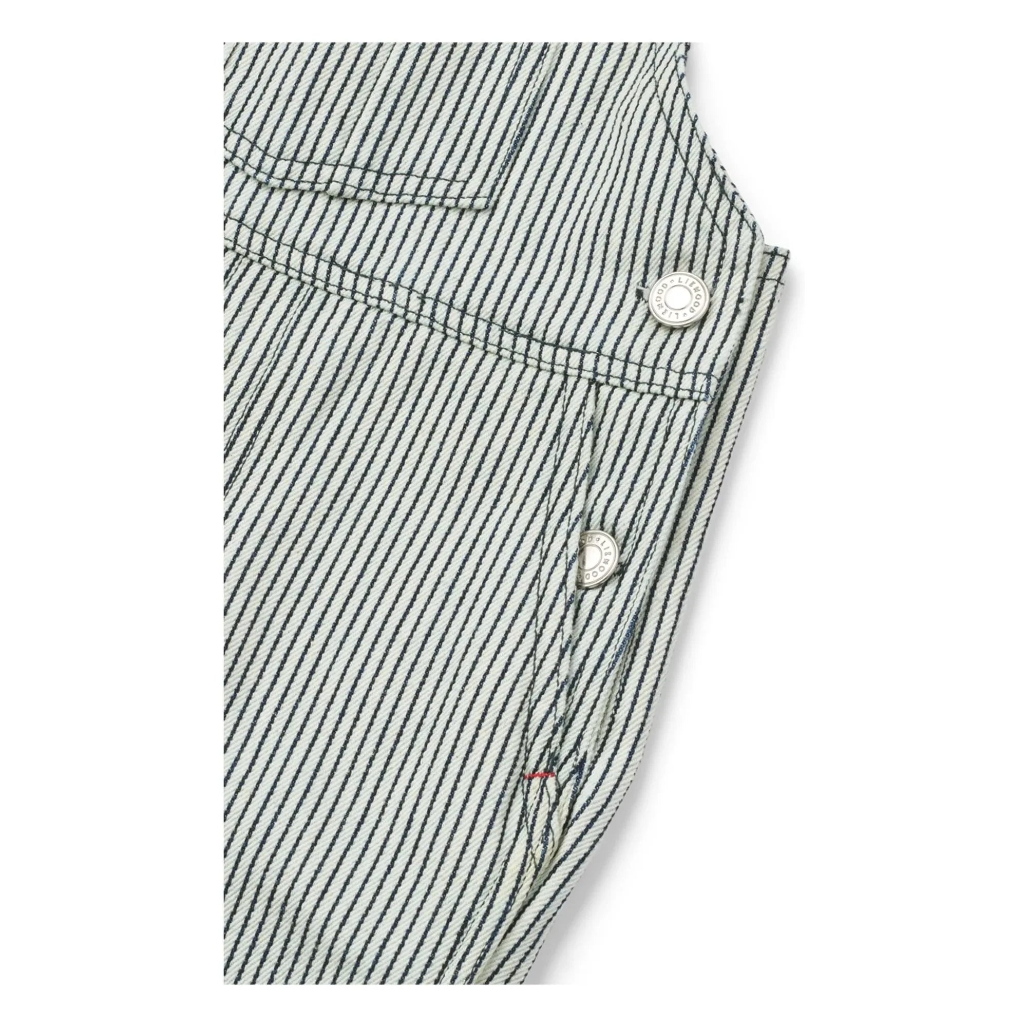 Liewood - Delani Striped Denim Overalls | Navy Blue