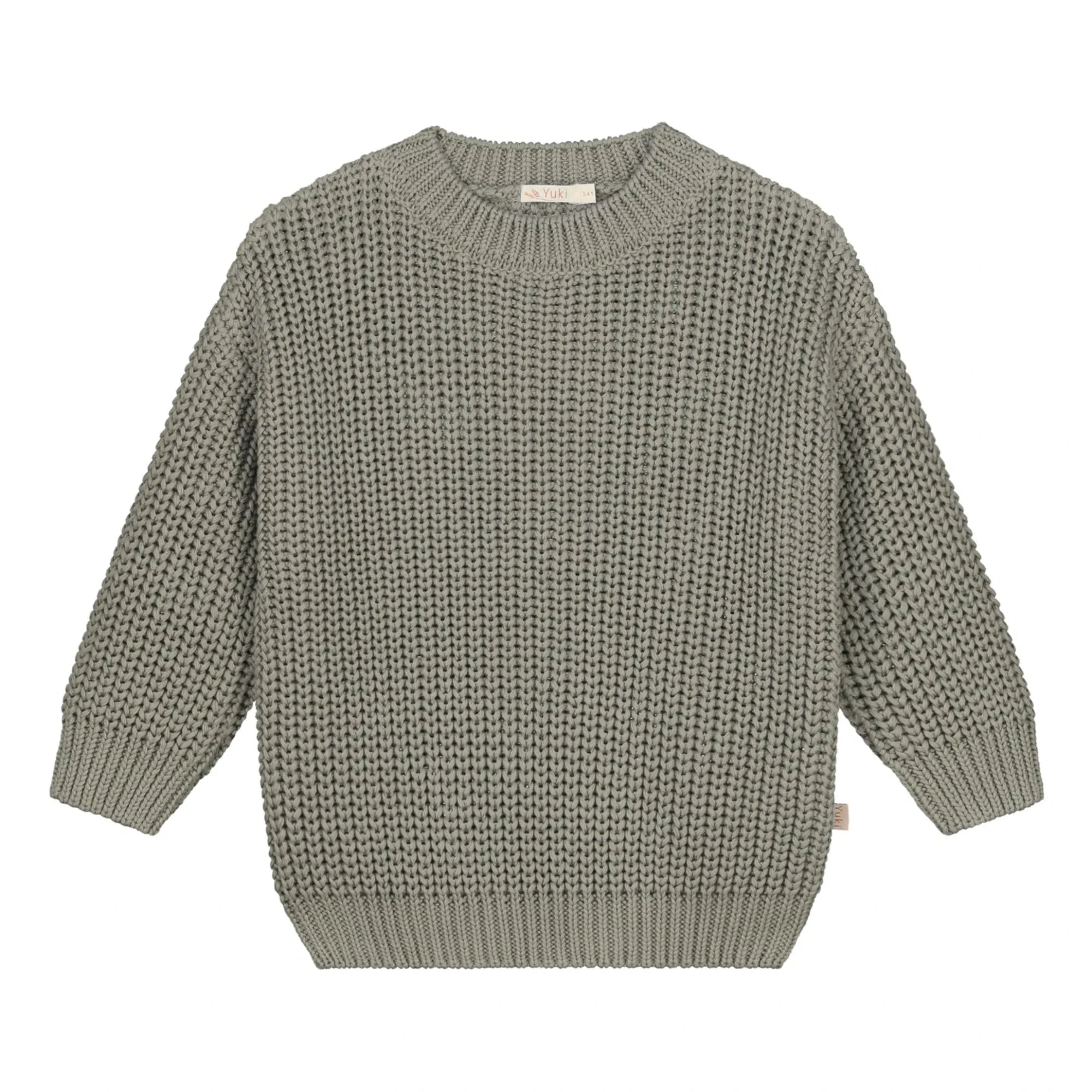 Yuki - Thick Organic Cotton Sweater | Sage