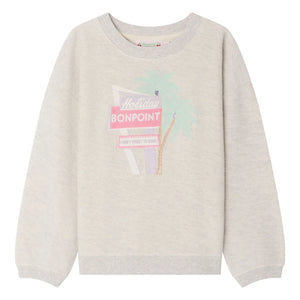 Bonpoint - Tayla Organic Cotton Sweatshirt | Heather Grey