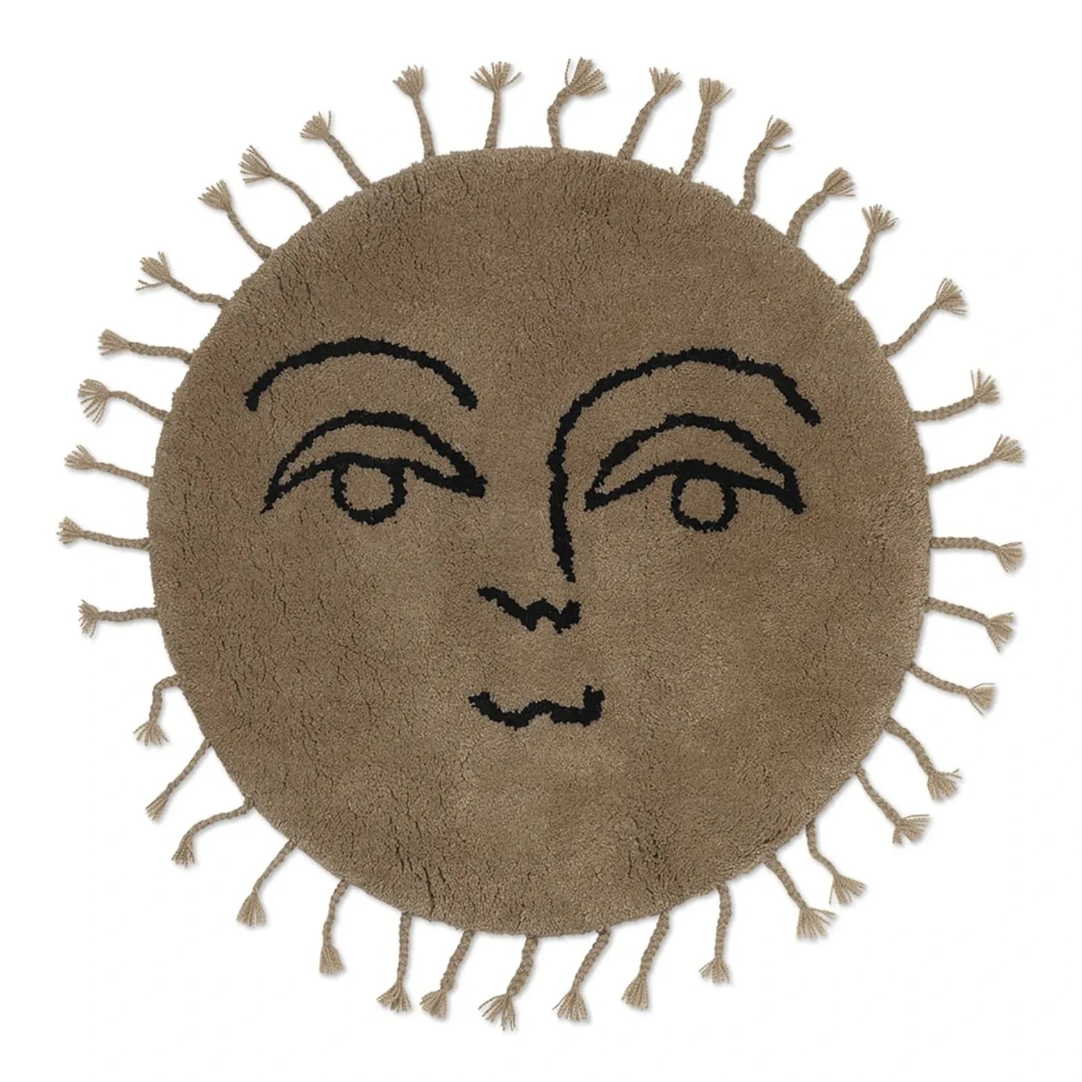 Ferm Living Kids - Püsküllü Güneş Halısı