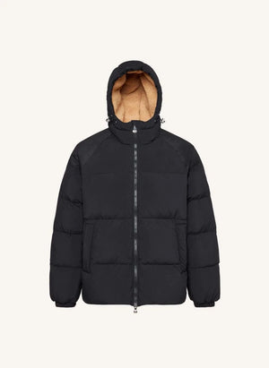 Pyrenex - Retro Sten Nylon Dolgulu Mont | Siyah