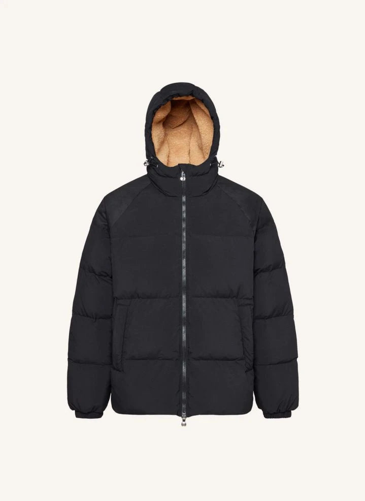 Pyrenex - Retro Sten Nylon Dolgulu Mont | Siyah