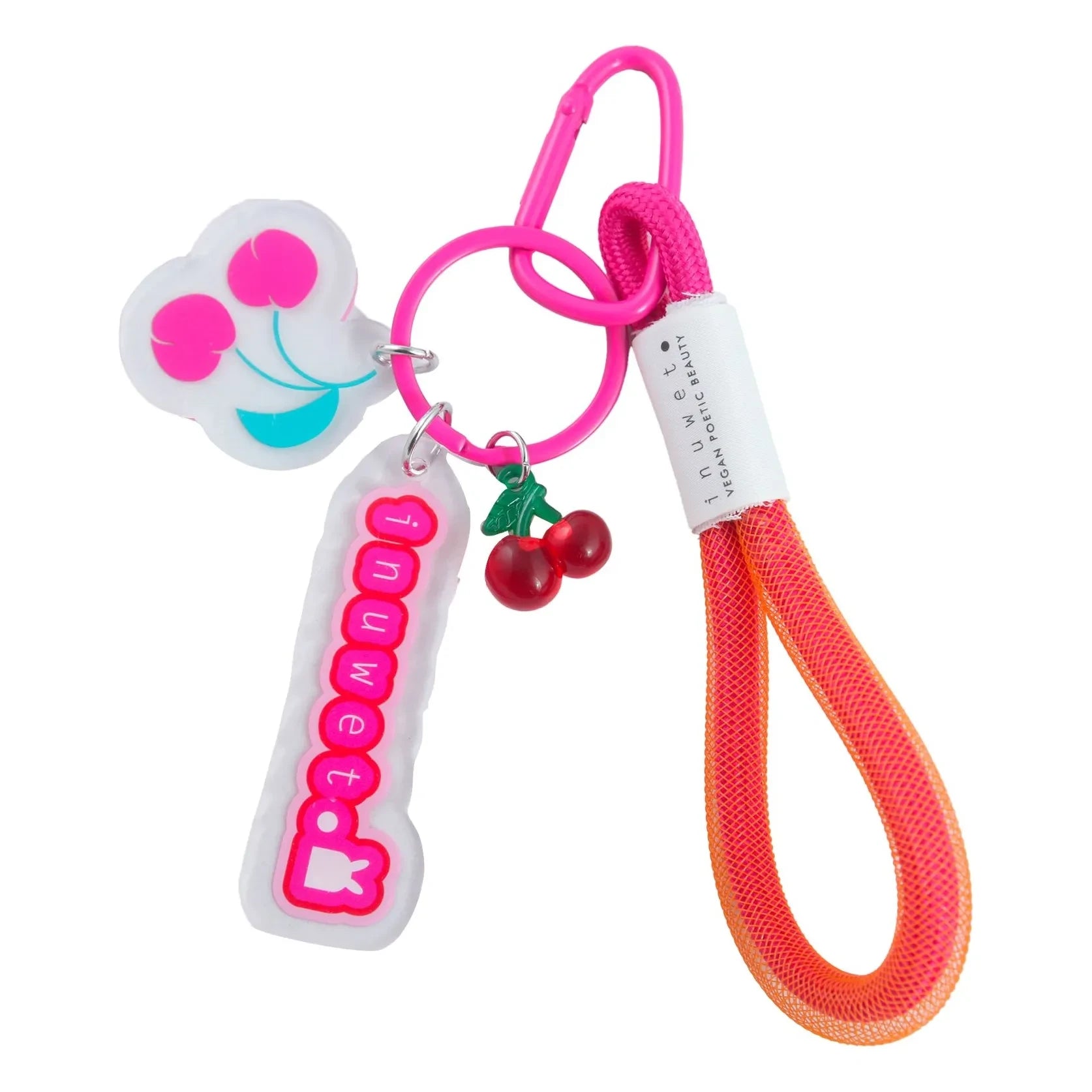 Inuwet - Cherry Berry Lip Oil Keychain | Pink