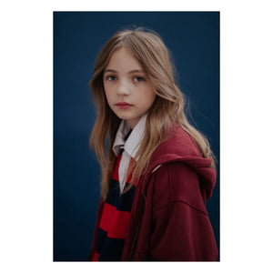 Repose AMS - Organic Cotton Zip-up Sweatshirt | Burgundy