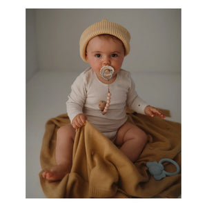 Mushie - Eva Pacifier Clip | Blush